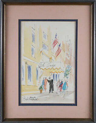 Watercolor on Paper "The Carlyle"