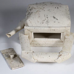 Piero Fenci Ceramic White Glazed Teapot