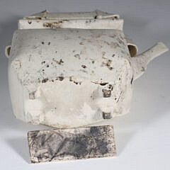 Piero Fenci Ceramic White Glazed Teapot