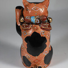 Vintage Japanese Kutani Maneki Neko Lucky Cat