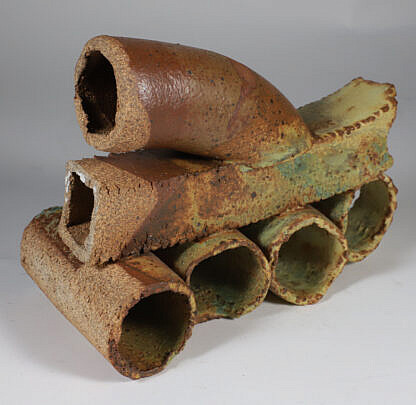 Contemporary Ceramic Pipe Sculpture