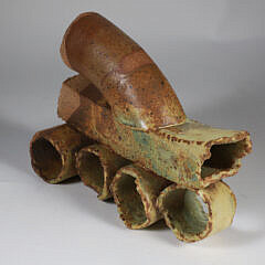 Contemporary Ceramic Pipe Sculpture