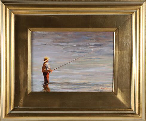 Bix Bainer Oil on Board "Flywater"