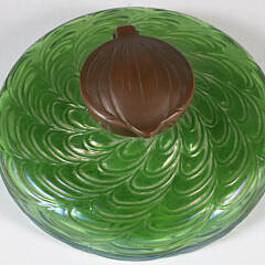 Loetz Iridescent Glass Inkwell