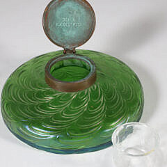 Loetz Iridescent Glass Inkwell