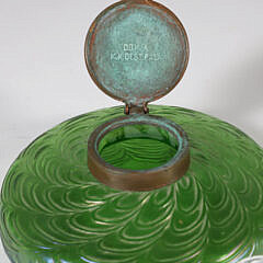 Loetz Iridescent Glass Inkwell