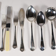 Sheffield Ivorine-Handled Stainless Steel Flatware in the Old English Pattern by Viner’s LTD