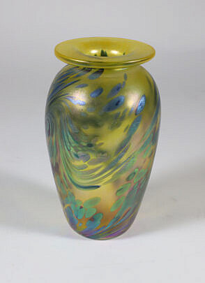 Brian Maytin Art Glass Vase, circa 1987