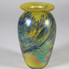 Brian Maytin Art Glass Vase, circa 1987