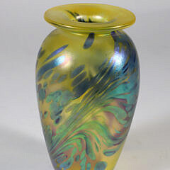 Brian Maytin Art Glass Vase, circa 1987