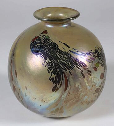 Aaron Slater Art Glass Vase
