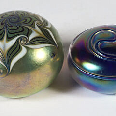 Two Glass Paperweights