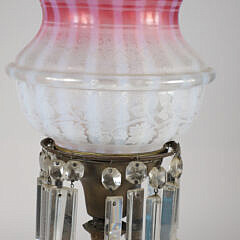 Vintage Vianne Ombre Frosted Glass Astrol Lamp Swag Shade