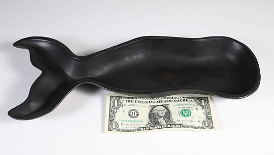 Large Old Spouter Ceramic Whale