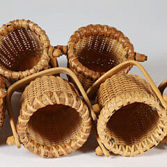 Six Contemporary Two-Egg Nantucket Baskets