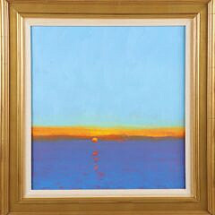 Tom Rickman Oil on Canvas "Sconset Rise, First Light"