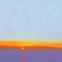 Tom Rickman Oil on Linen “Sconset Rise, First Light”