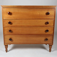 Antique American Cherry Four Drawer Chest