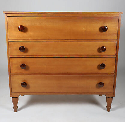 Antique American Cherry Four Drawer Chest