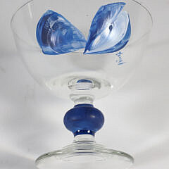 Set of 11 Hand Painted Mussel Desert Glasses