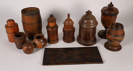 Assorted Group of Vintage and Antique Treen Carvings