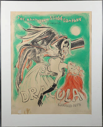 "The Nantucket Stage Company" Poster, Summer 1975, "Dracula"