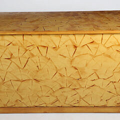 English Style “Vinegar” Grain Painted Knee-Hole Desk