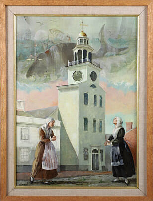 Richard deMenocal Oil on Masonite "Unitarian Church"