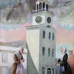 Richard deMenocal Oil on Masonite “Unitarian Church”