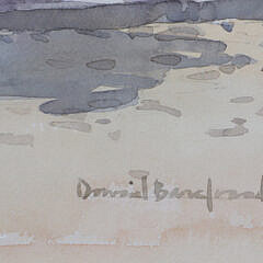 David Bradford Watercolor on Paper “Main Street Gallery”