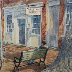 B. Bennett Watercolor “Main Street Gallery”