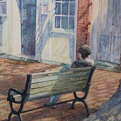 B. Bennett Watercolor “Main Street Gallery”