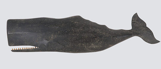 Clark Voorhees Jr. Large Carved Wood and Painted Sperm Whale