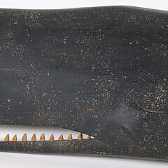 Clark Voorhees Jr. Large Carved Wood and Painted Sperm Whale