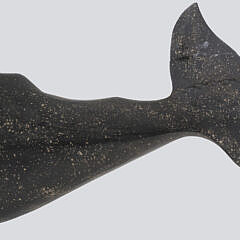 Clark Voorhees Jr. Large Carved Wood and Painted Sperm Whale
