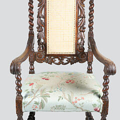 Pair of Renaissance Revival Carved Wood Chairs