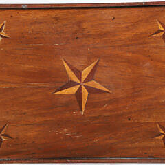 Nautical Inspired Star Inlaid One Drawer Side Table