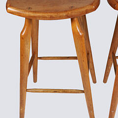 Pair of Stephen Swift Cherry Bar Stools