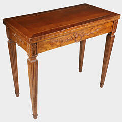 Continental Carved Games Table