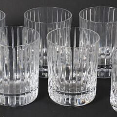 Baccarat Crystal Low and High Ball Glasses and Ice Bucket
