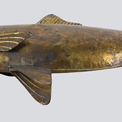 Contemporary Vintage Gilt Metal Full Body Cod Fish