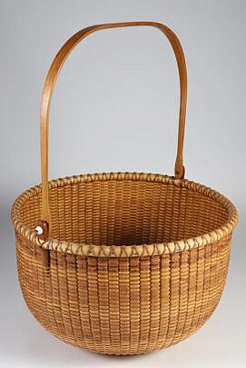 Karol Lindquist Round Swing Handle Nantucket Baske