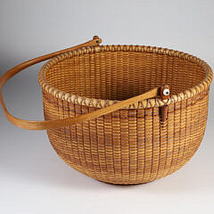 Karol Lindquist Round Swing Handle Nantucket Baske