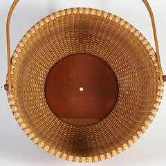 Karol Lindquist Round Swing Handle Nantucket Baske
