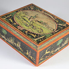 Tony Sarg Rectangular Equestrian Paper Wrapped Box