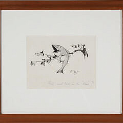 Tony Sarg Watercolor “Fish Must Live in Trees”