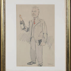 Tony Sarg Watercolor “Sommelier”, circa 1931