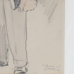 Tony Sarg Watercolor “Sommelier”, circa 1931