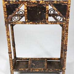 Antique Tortoiseshell Bamboo Umbrella Stand