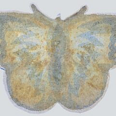 Decorative Butterfly Form Hooked Rug Mat